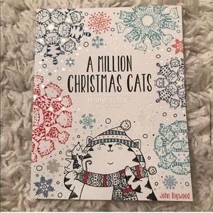 Christmas Cats Adult Coloring Book